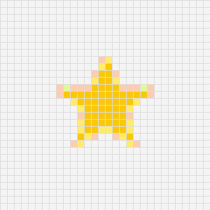 星星 拼豆图纸